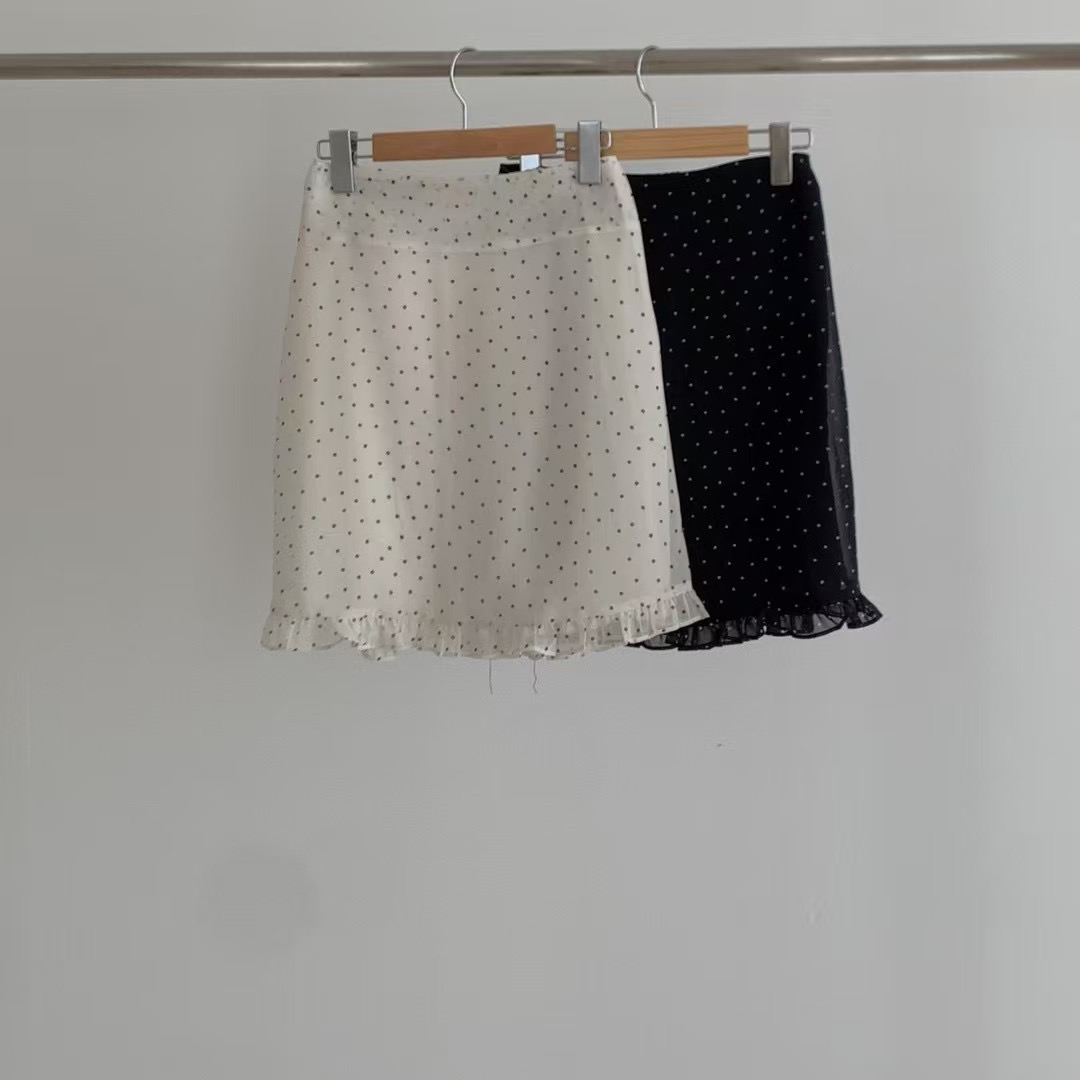 BREEZE-OT東大門㊣代購女裝新品職業人氣推薦真品短裙荷葉邊BREEZE-OT短裙圖色2左二色