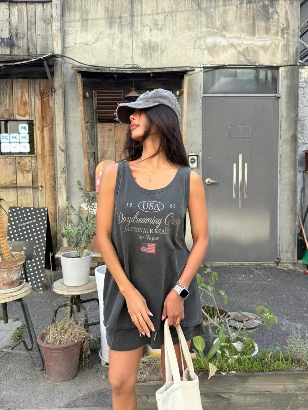 BCLOTHES-비클로스-T韓國代購㊣女裝新款休閑推薦吊帶背心BCLOTHES吊帶/背心圖色4