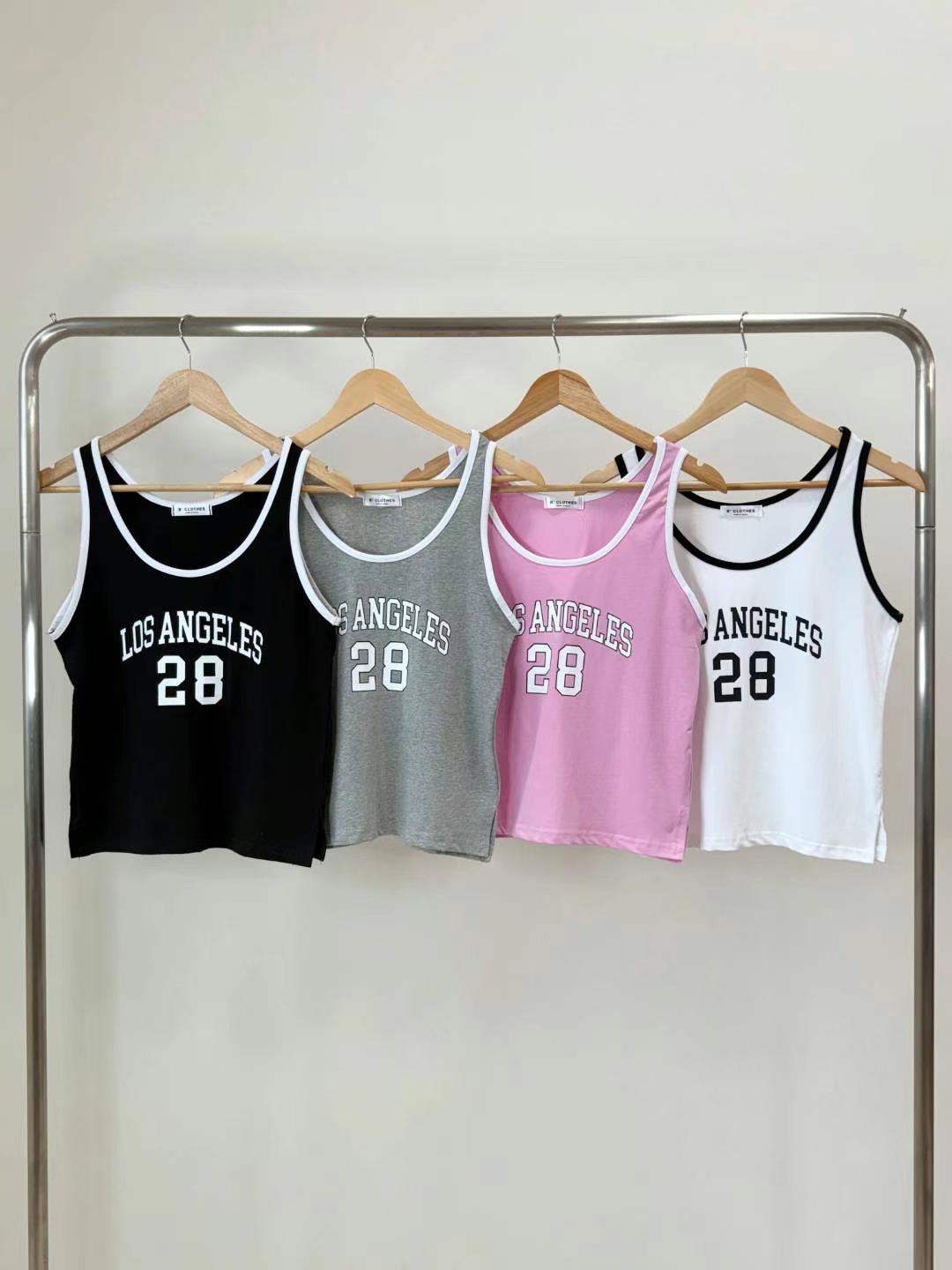 BCLOTHES-비클로스-T東大門㊣實拍女士新品休閑25春夏吊帶背心BCLOTHES吊帶/背心圖色2左二色