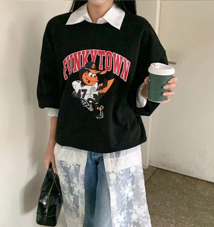 BBIBBICO東大門㊣代購女士新款25春夏職業時尚真品人氣衛衣BBIBBICO衛衣圖色2