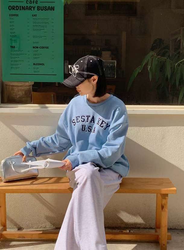 BBIBBICO韓國代購㊣女裝新品真品休閑人氣推薦熱賣25春夏衛衣BBIBBICO衛衣圖色2