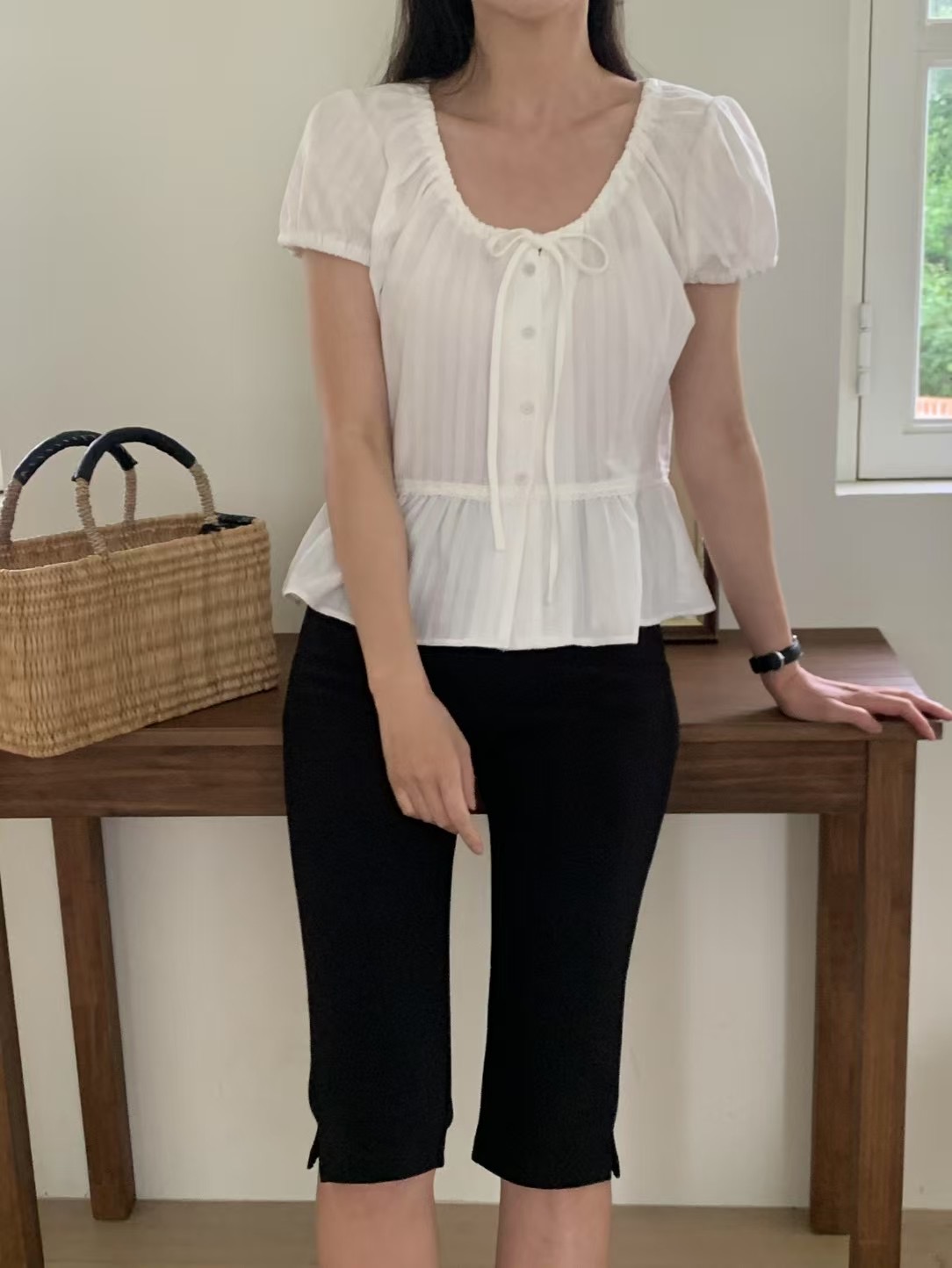 BILLOW韓國代購㊣女裝新品推薦人氣25春夏時尚真品襯衫蕾絲衫BILLOW襯衫/蕾絲衫圖色2