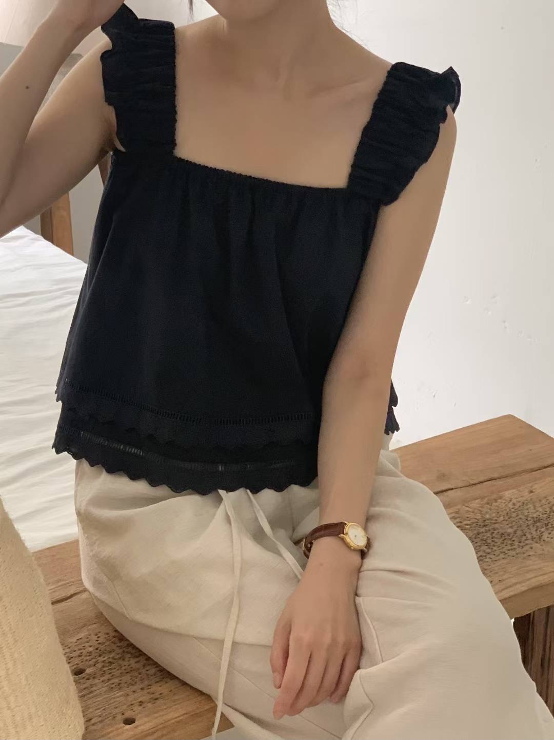 BILLOW東大門㊣實拍女裝新品時尚人氣25春夏熱賣襯衫蕾絲衫BILLOW襯衫/蕾絲衫圖色3