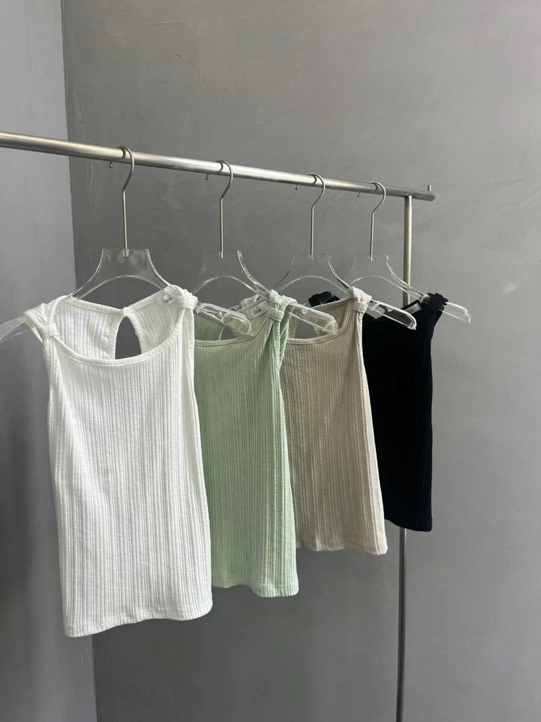 UNA-T韓國代購㊣女裝新品25春夏推薦休閑熱賣人氣吊帶背心UNA-T吊帶/背心圖色2左二色