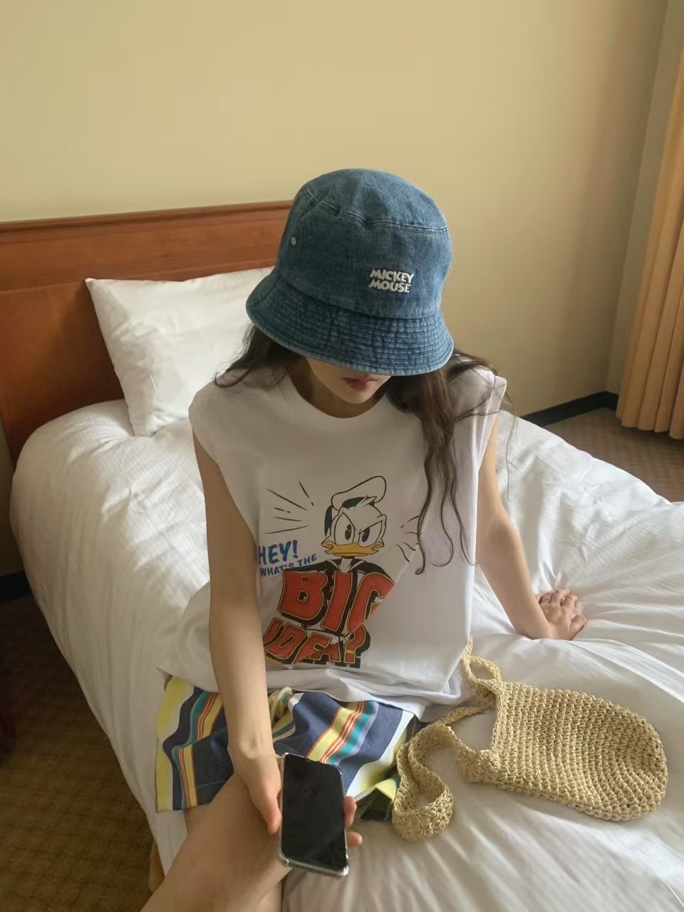 RAMIJ-라미제이-T東大門㊣直郵女裝新款時尚休閑吊帶背心RAMIJ-라미제이-T吊帶/背心