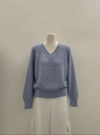 J-STORY東大門㊣實拍女士新品職業熱賣推薦25春夏針織衫V領J-STORY針織衫圖色1