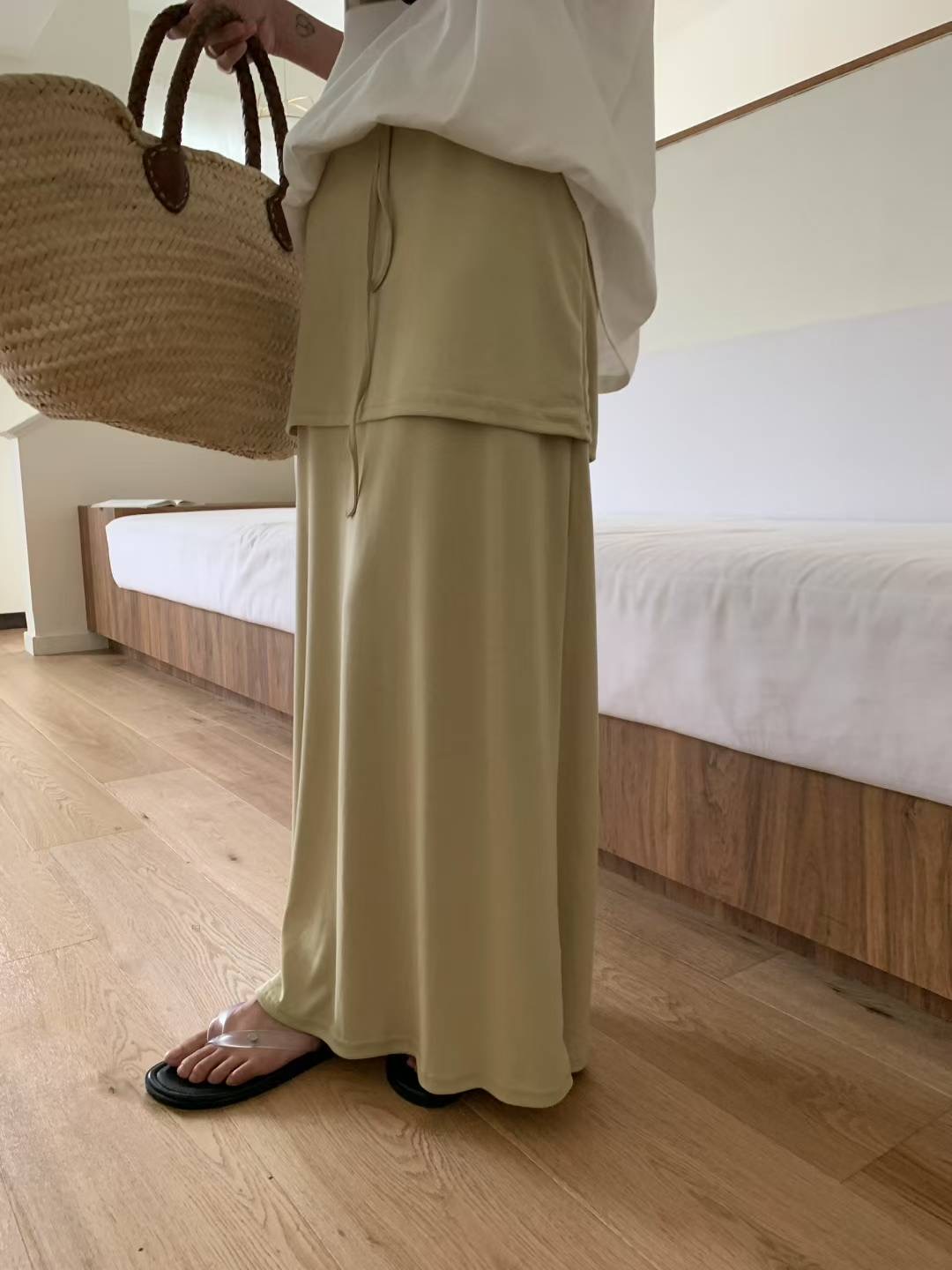 FEVER韓國代購㊣女裝新款推薦時尚熱賣職業25春夏人氣休閑長裙FEVER長裙圖色2