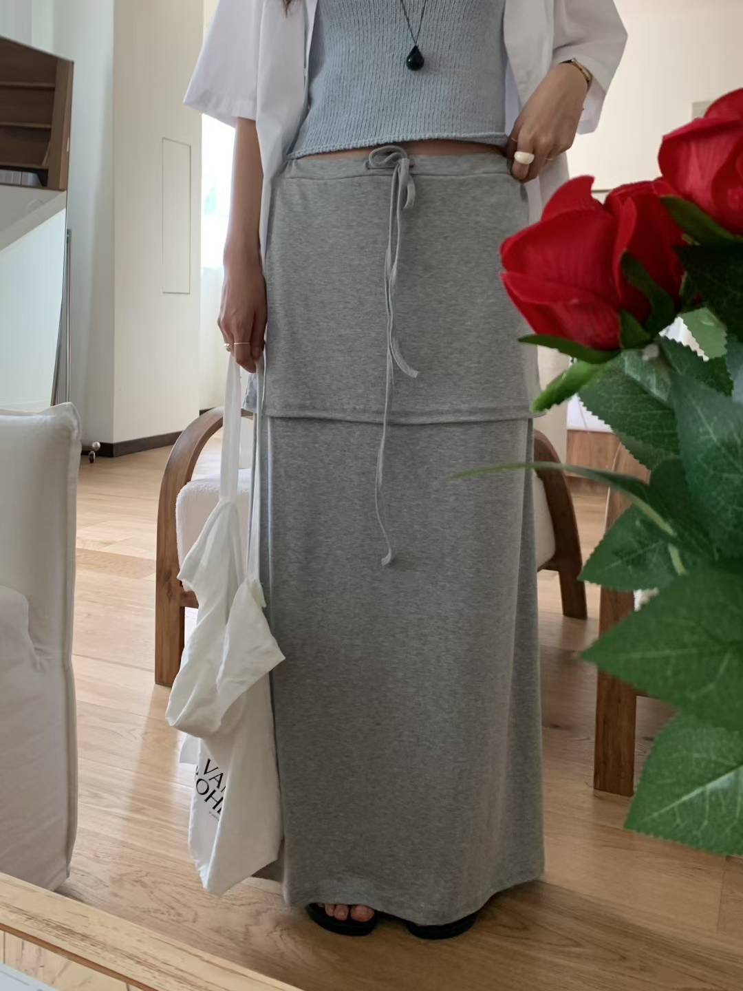 FEVER韓國代購㊣女裝新款推薦時尚熱賣職業25春夏人氣休閑長裙FEVER長裙圖色5
