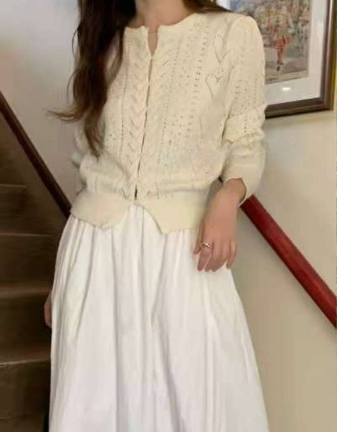 J-STORY韓國直郵㊣女士新款熱賣真品25春夏職業針織衫開衫J-STORY針織衫圖色1