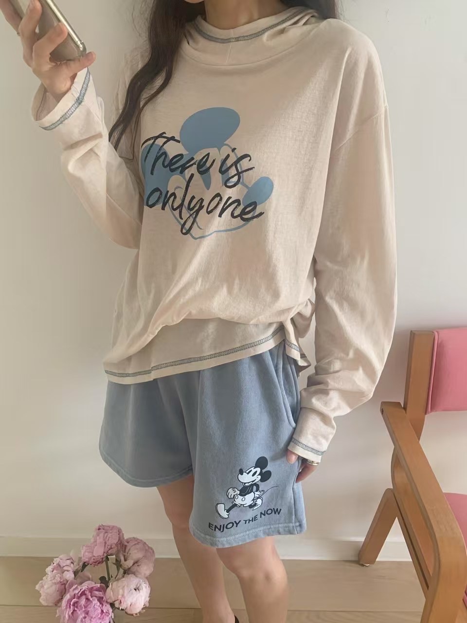RAMIJ-라미제이-T東大門㊣實拍女裝新款時尚人氣25春夏長袖T恤RAMIJ-라미제이-T長袖T恤
