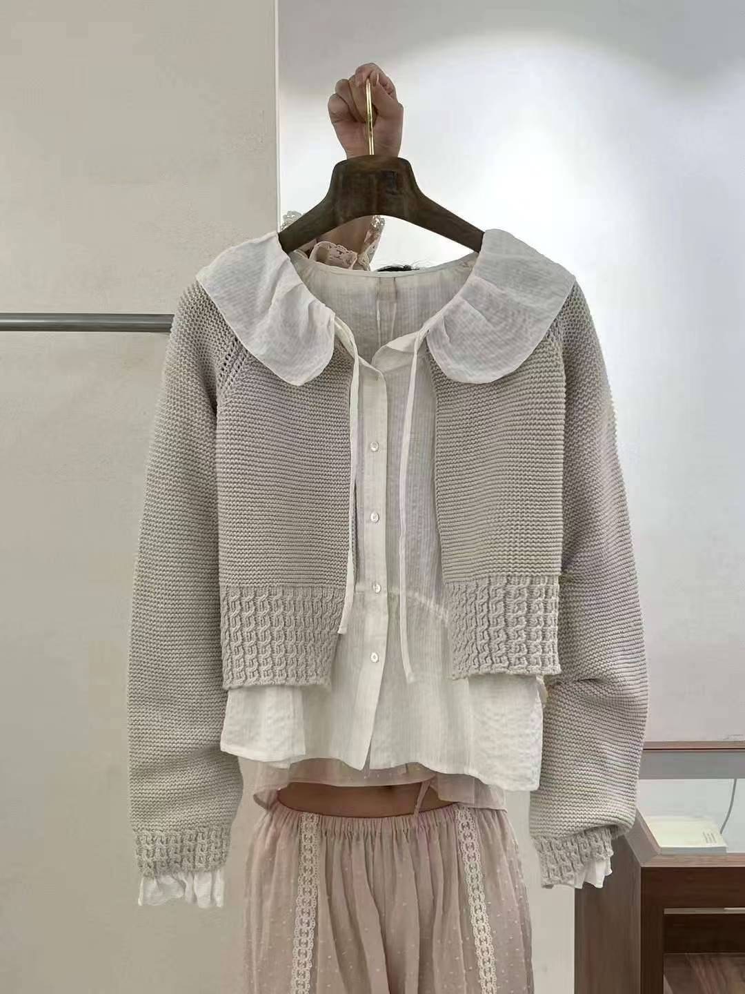 J-STORY東大門㊣實拍女士新款25春夏人氣真品針織衫不含內搭J-STORY針織衫圖色1
