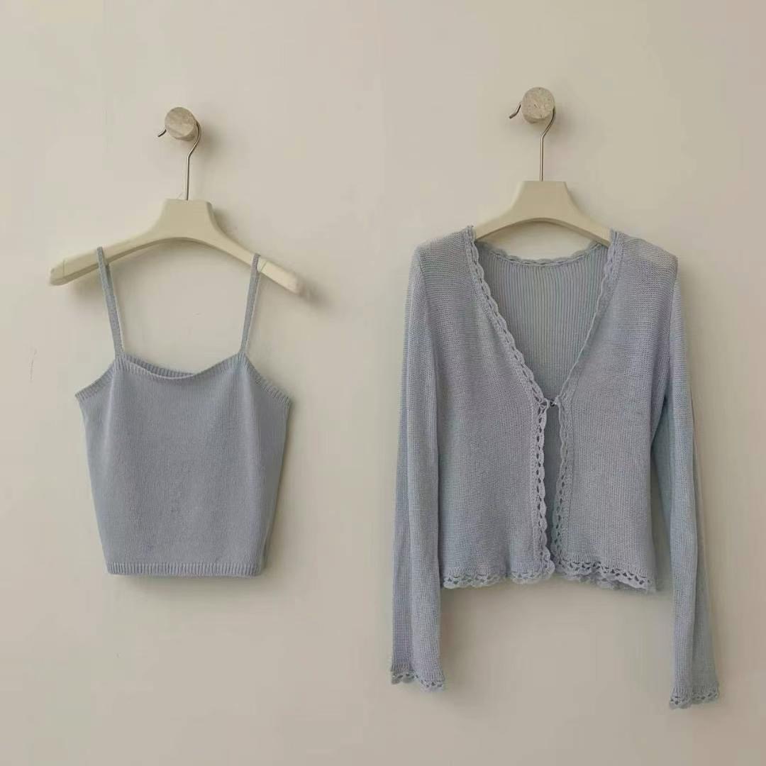 J-STORY東大門㊣實拍女裝新品人氣真品時尚25春夏套裝套裝開衫J-STORY套裝圖色2