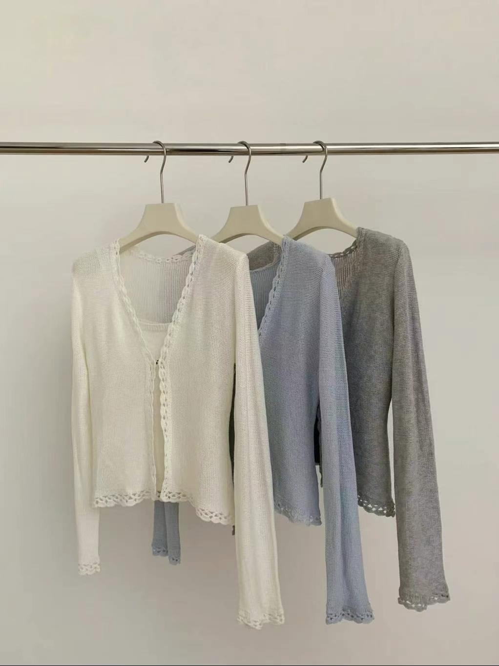 J-STORY東大門㊣實拍女裝新品人氣真品時尚25春夏套裝套裝開衫J-STORY套裝圖色3左三色