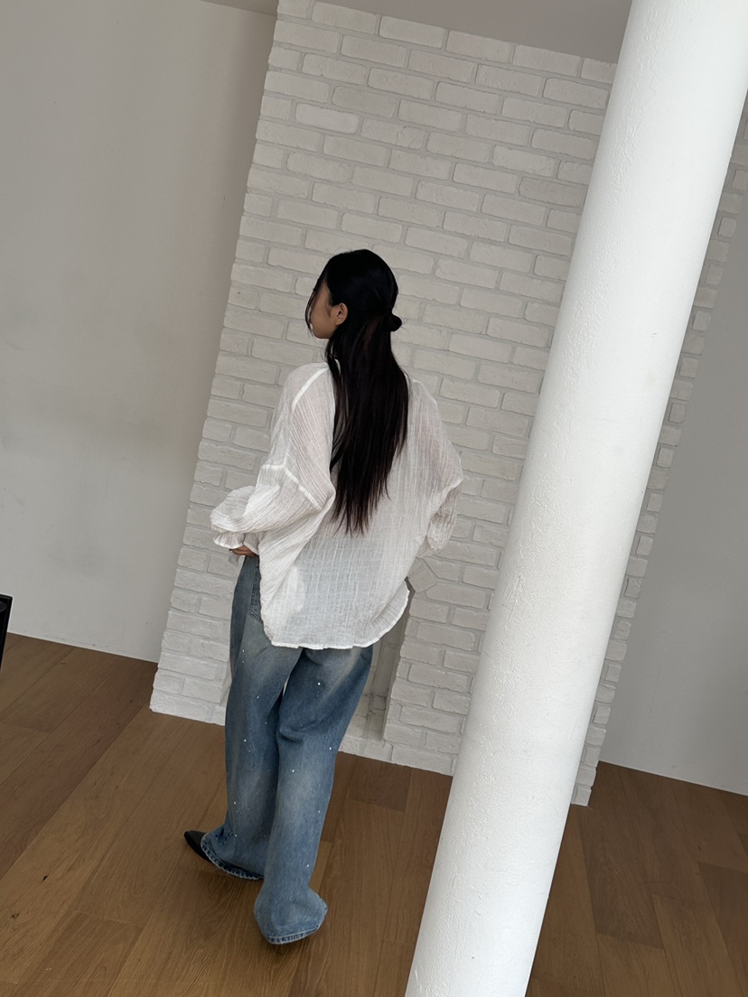 I MFACT東大門㊣實拍女士新款休閑時尚職業25秋夏襯衫蕾絲衫I MFACT襯衫/蕾絲衫