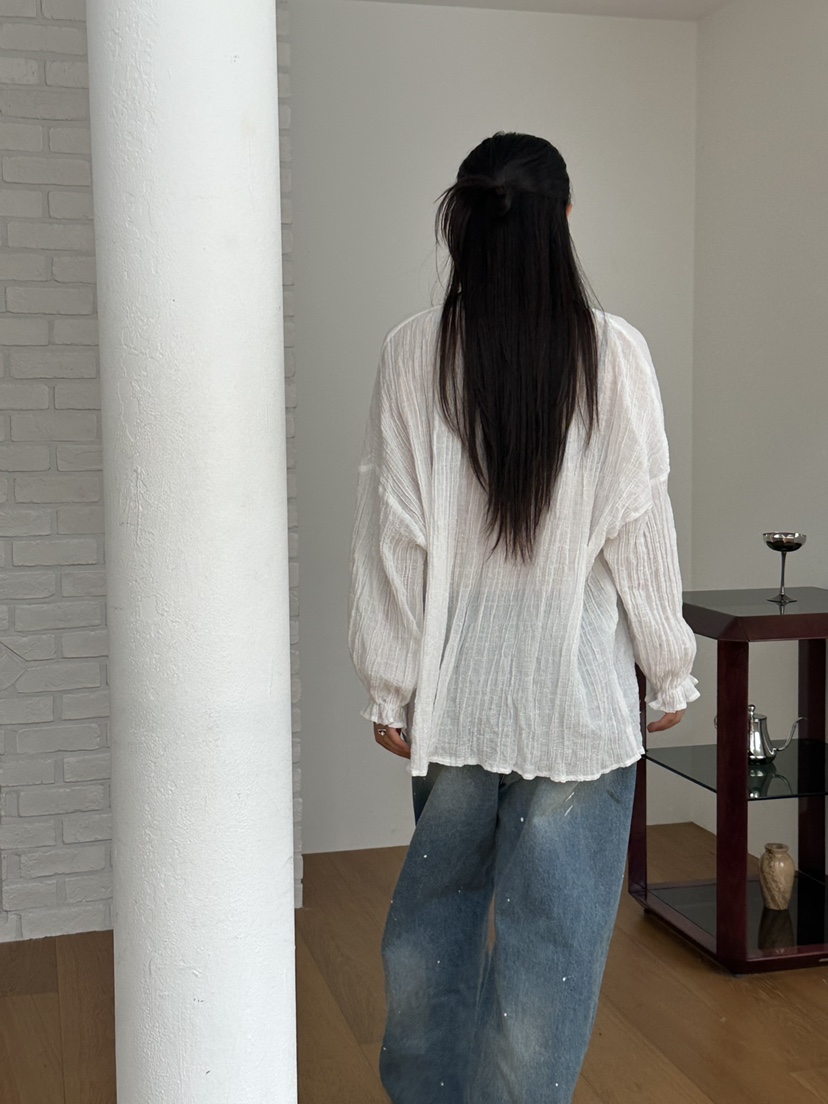 I MFACT東大門㊣實拍女士新款休閑時尚職業25秋夏襯衫蕾絲衫I MFACT襯衫/蕾絲衫