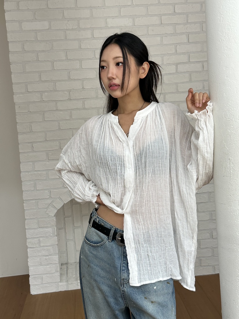 I MFACT東大門㊣實拍女士新款休閑時尚職業25秋夏襯衫蕾絲衫I MFACT襯衫/蕾絲衫