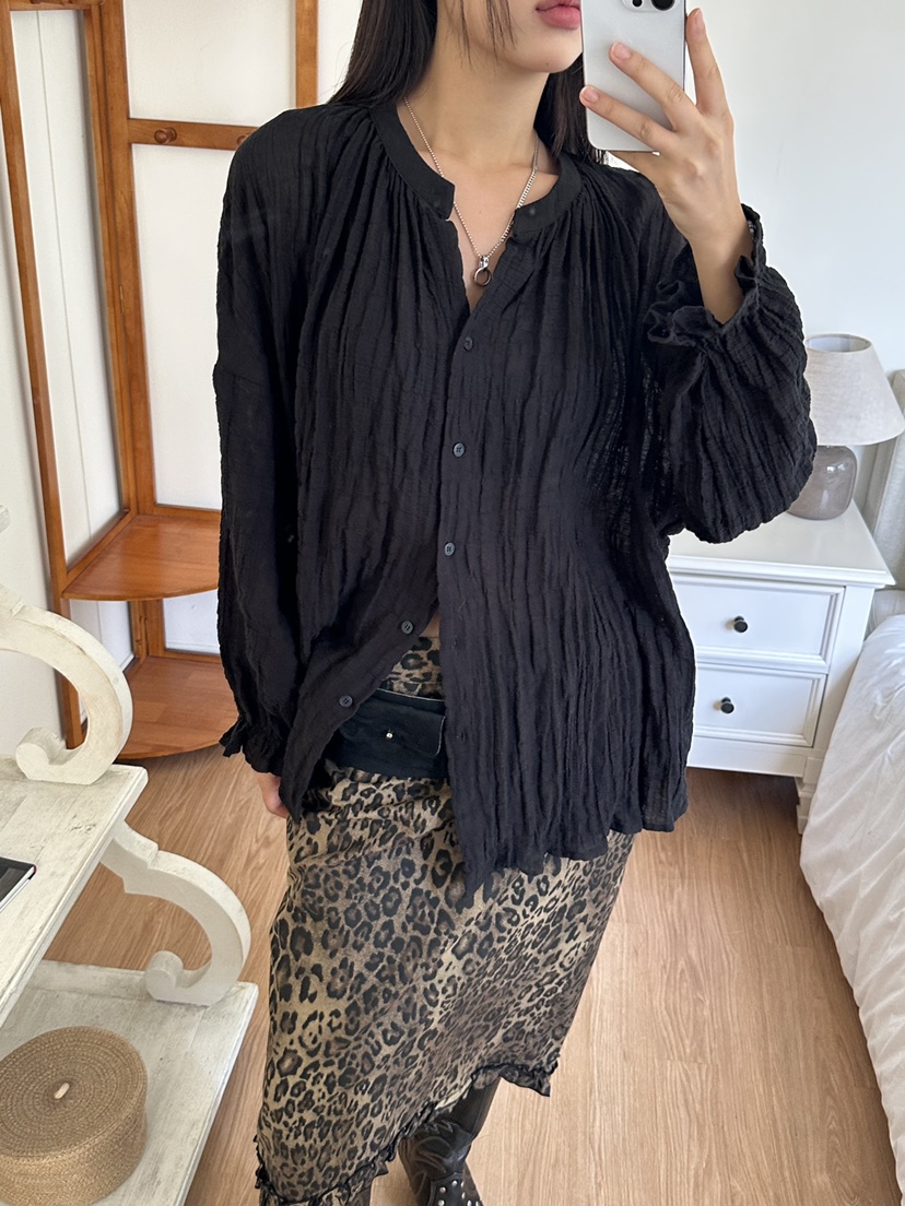 I MFACT東大門㊣實拍女士新款休閑時尚職業25秋夏襯衫蕾絲衫I MFACT襯衫/蕾絲衫圖色2