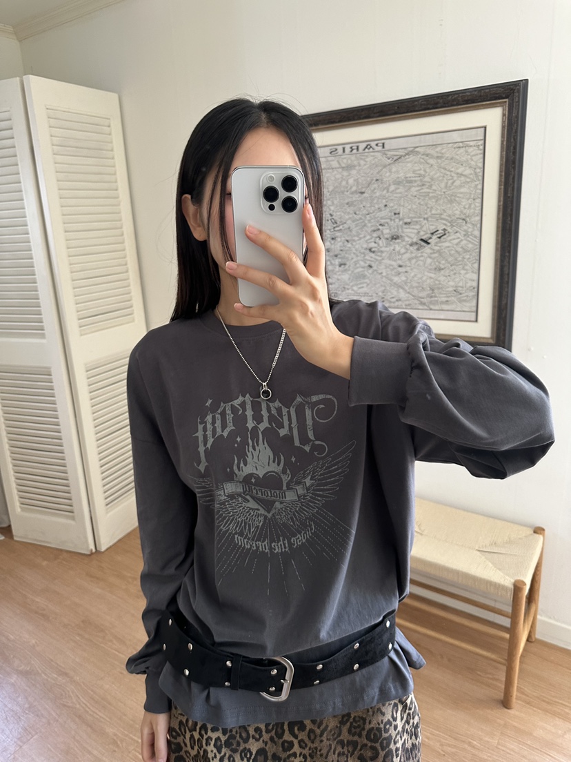 I MFACT韓國代購㊣女士新品職業推薦人氣時尚長袖T恤含腰包I MFACT長袖T恤