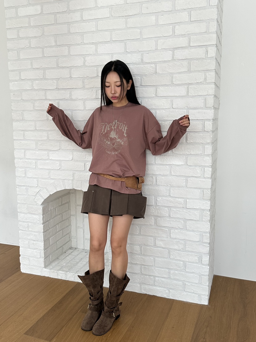 I MFACT韓國代購㊣女士新品職業推薦人氣時尚長袖T恤含腰包I MFACT長袖T恤
