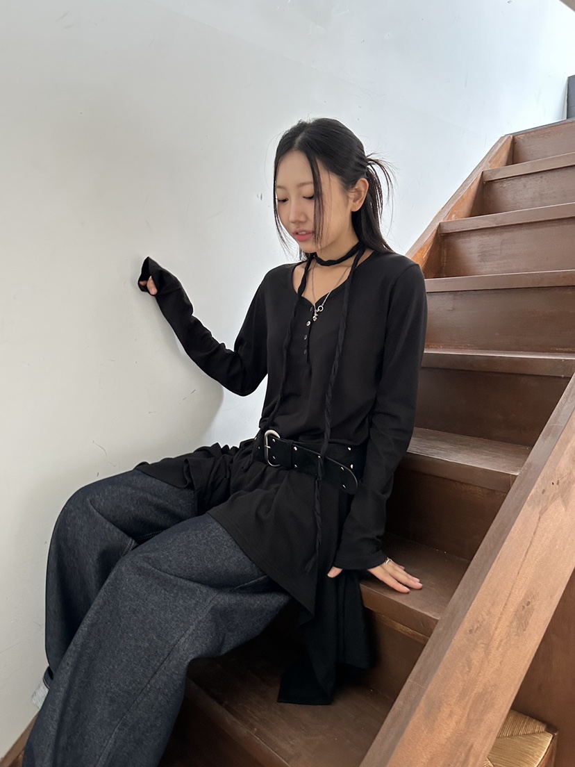 I MFACT韓國直郵㊣女士新款熱賣人氣時尚連衣裙不含腰帶短款I MFACT連衣裙