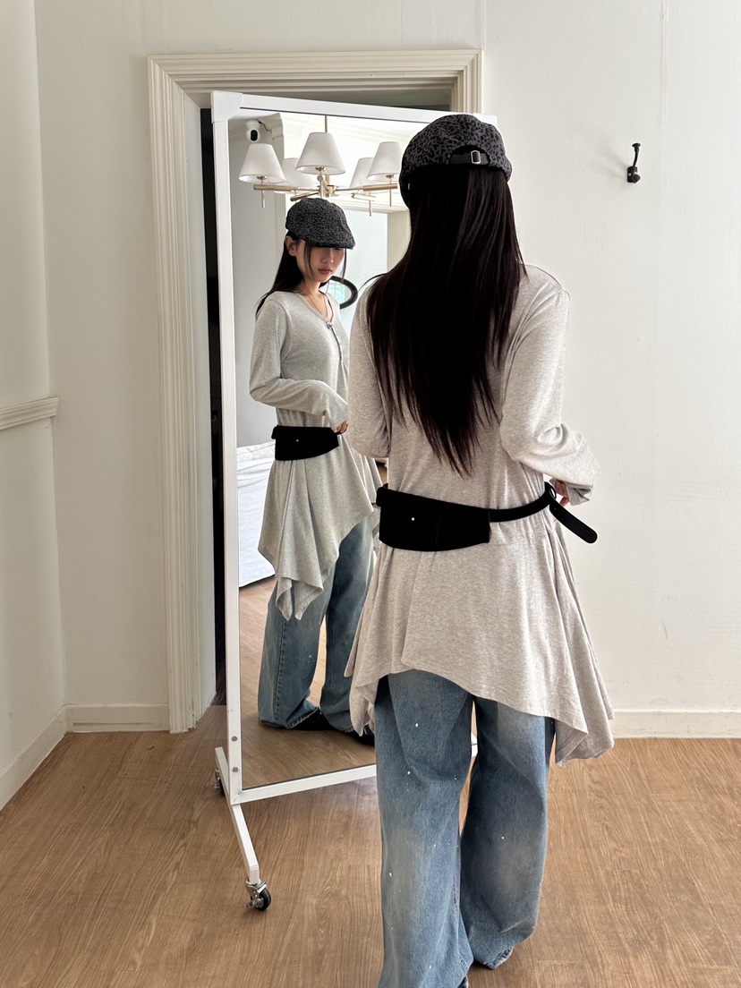 I MFACT韓國直郵㊣女士新款熱賣人氣時尚連衣裙不含腰帶短款I MFACT連衣裙