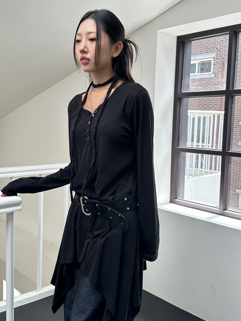I MFACT韓國直郵㊣女士新款熱賣人氣時尚連衣裙不含腰帶短款I MFACT連衣裙圖色4