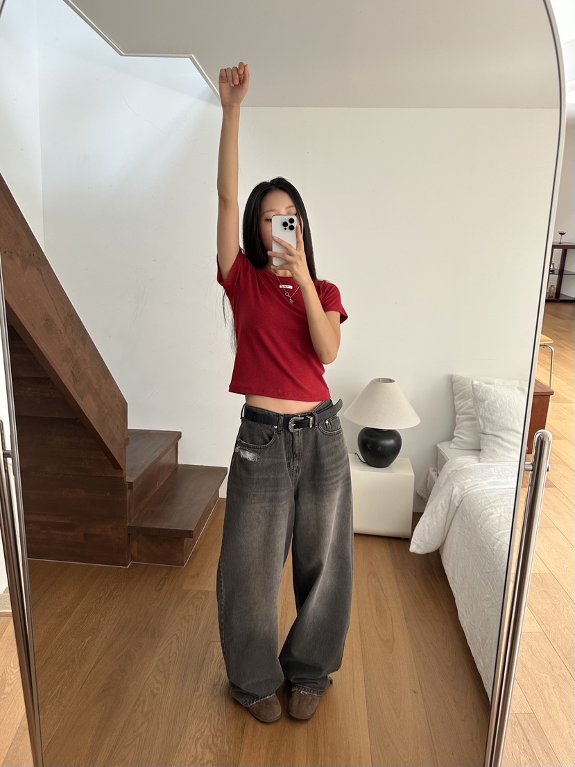 I MFACT東大門㊣代購女士新品人氣時尚職業25秋夏休閑牛仔褲I MFACT牛仔褲