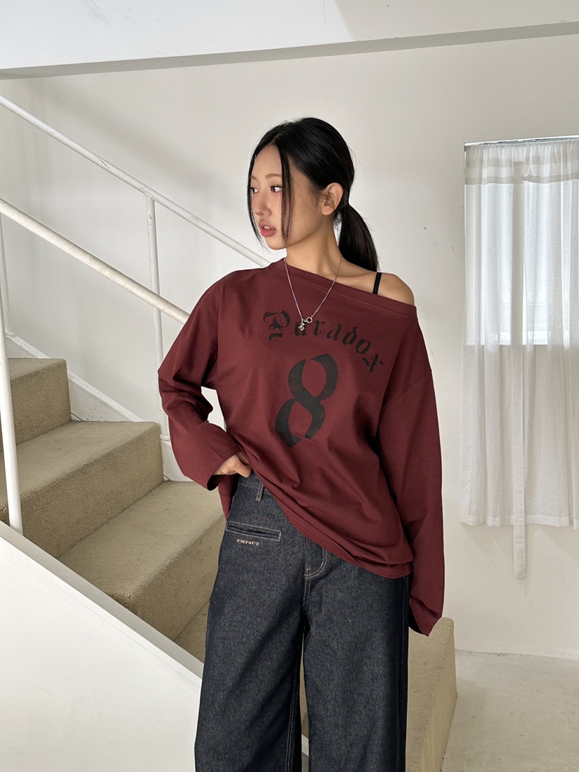 I MFACT東大門㊣直郵女裝新款職業時尚熱賣休閑推薦長袖T恤I MFACT長袖T恤