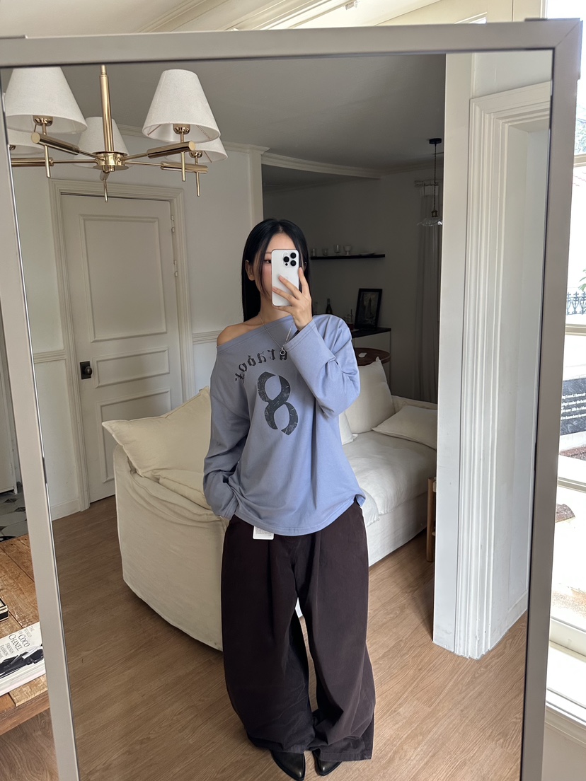 I MFACT東大門㊣直郵女裝新款職業時尚熱賣休閑推薦長袖T恤I MFACT長袖T恤