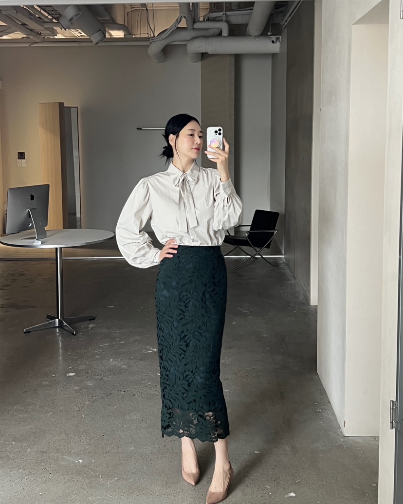 VERNI韓國直郵㊣女士新品25秋夏休閑熱賣時尚推薦職業人氣長裙VERNI長裙
