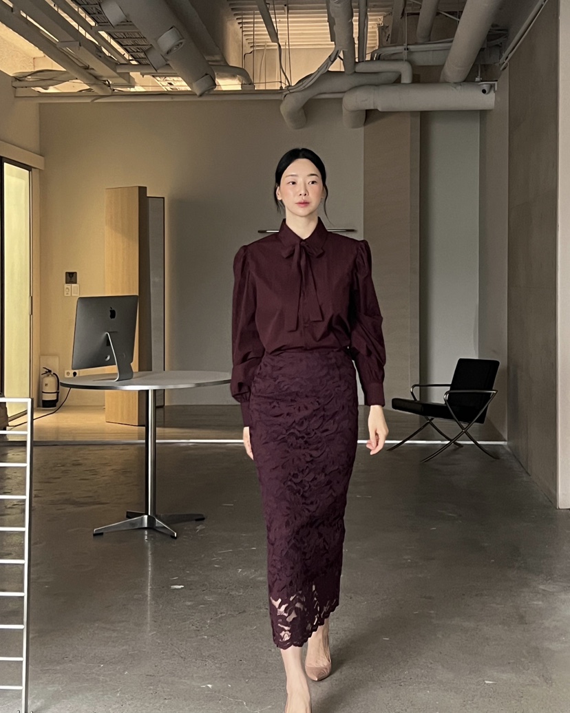 VERNI韓國直郵㊣女士新品25秋夏休閑熱賣時尚推薦職業人氣長裙VERNI長裙
