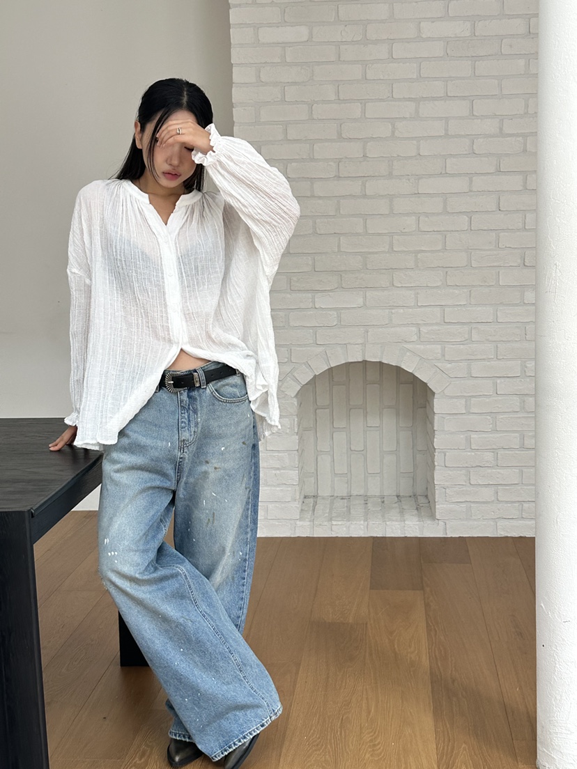I MFACT東大門㊣代購女裝新款時尚推薦熱賣牛仔褲不含腰帶I MFACT牛仔褲