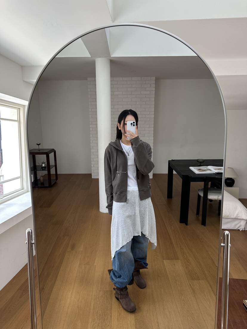 I MFACT東大門㊣直郵女裝新品休閑職業熱賣推薦25秋夏衛衣拉鏈I MFACT衛衣