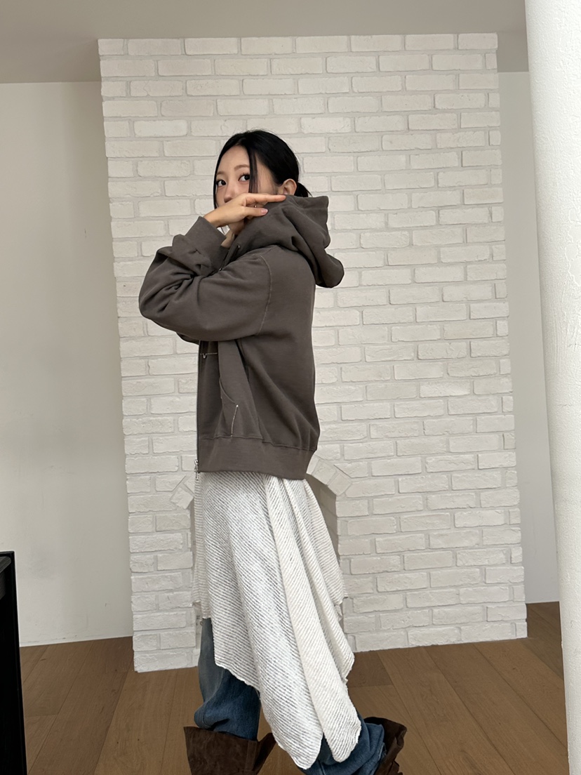 I MFACT東大門㊣直郵女裝新品休閑職業熱賣推薦25秋夏衛衣拉鏈I MFACT衛衣
