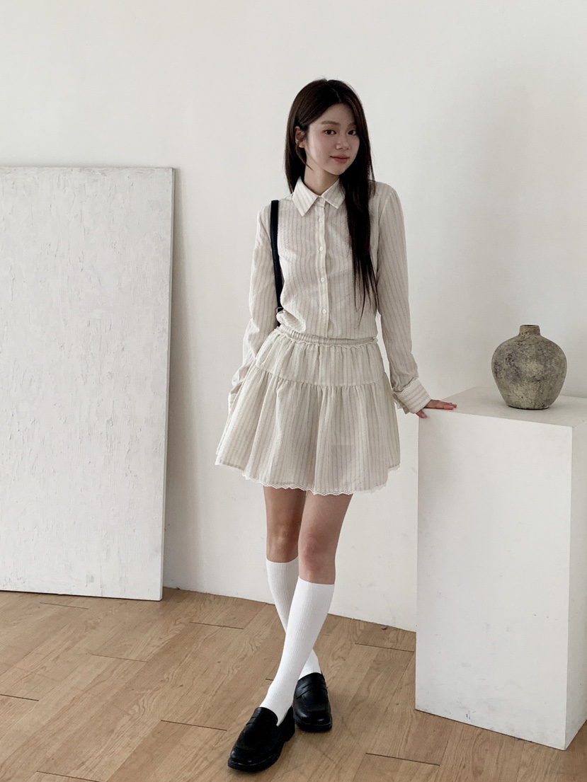 RE:OPENING韓國直郵㊣女裝新款真品休閑熱賣人氣時尚25秋夏裙褲RE:OPENING裙褲
