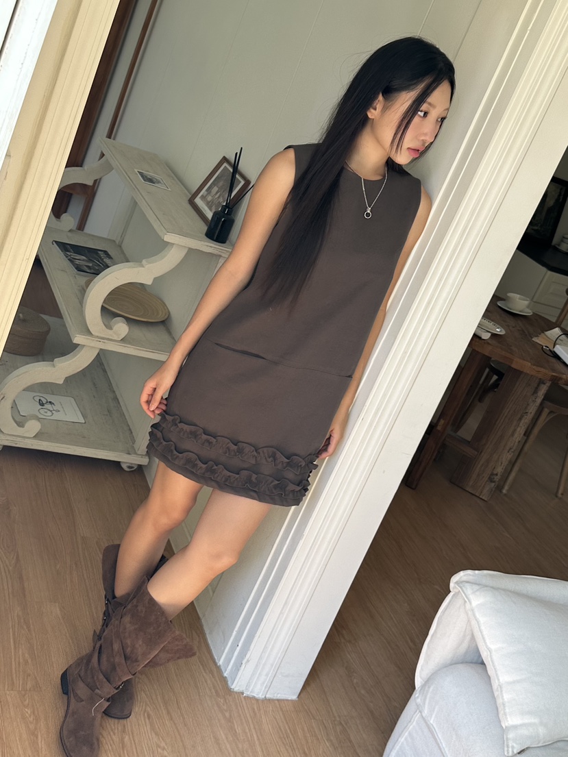 I MFACT東大門㊣代購女士新品休閑熱賣25秋夏人氣連衣裙麂皮I MFACT連衣裙圖色2