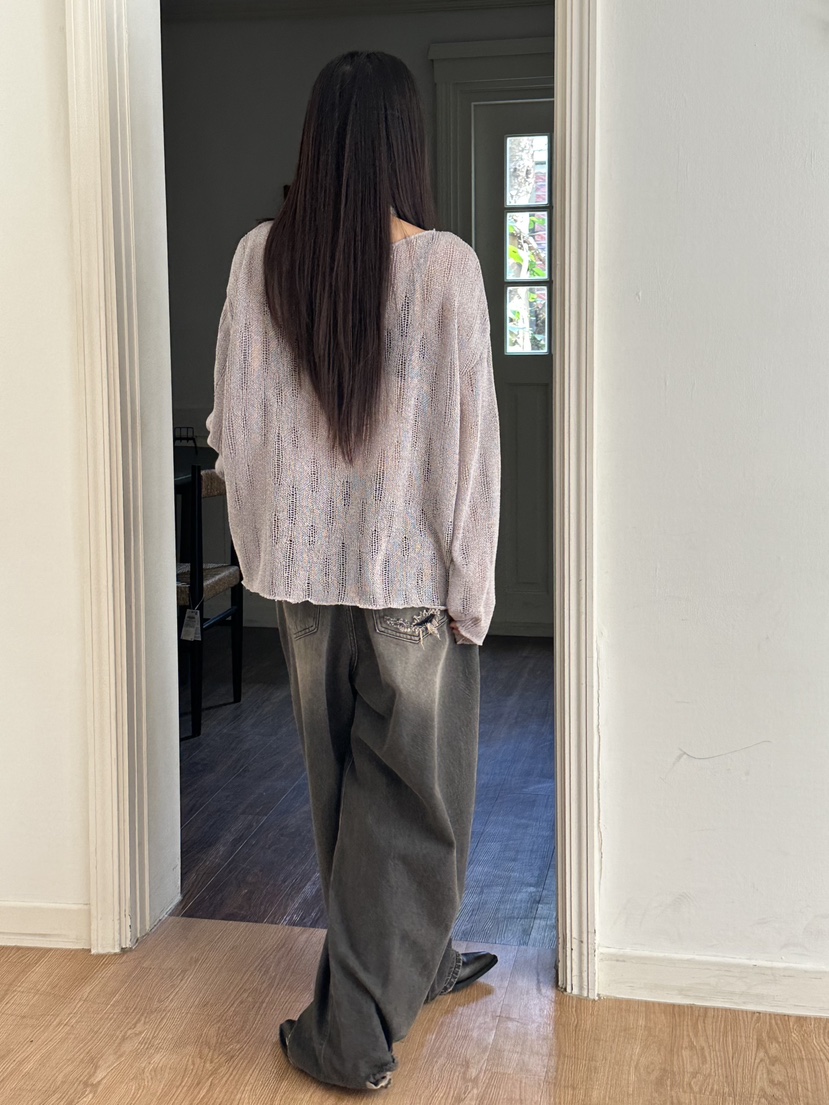 I MFACT東大門㊣直郵女裝新款真品職業25秋夏針織衫含脖帶I MFACT針織衫