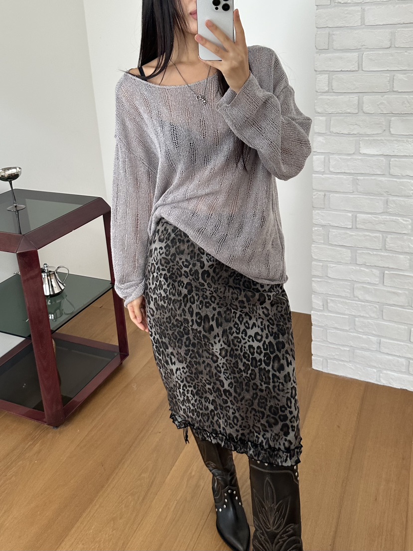 I MFACT東大門㊣直郵女裝新款真品職業25秋夏針織衫含脖帶I MFACT針織衫
