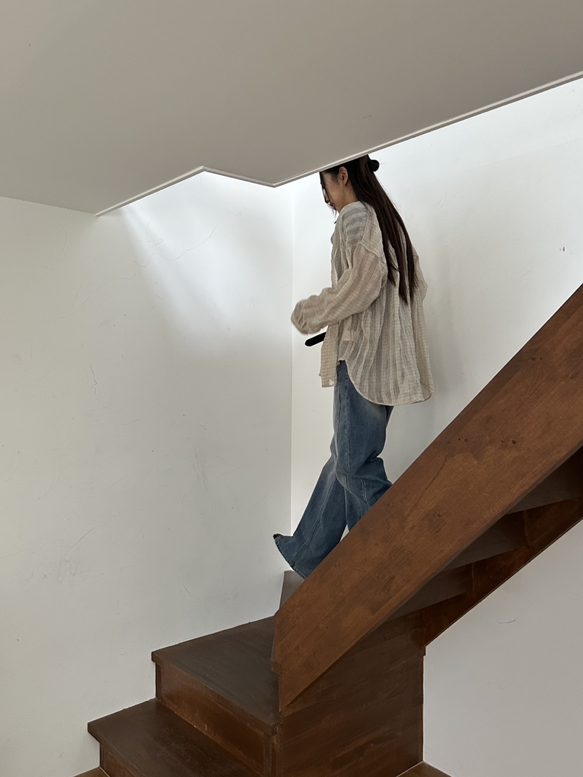 I MFACT東大門㊣代購女裝新款時尚熱賣職業襯衫蕾絲衫透視I MFACT襯衫/蕾絲衫