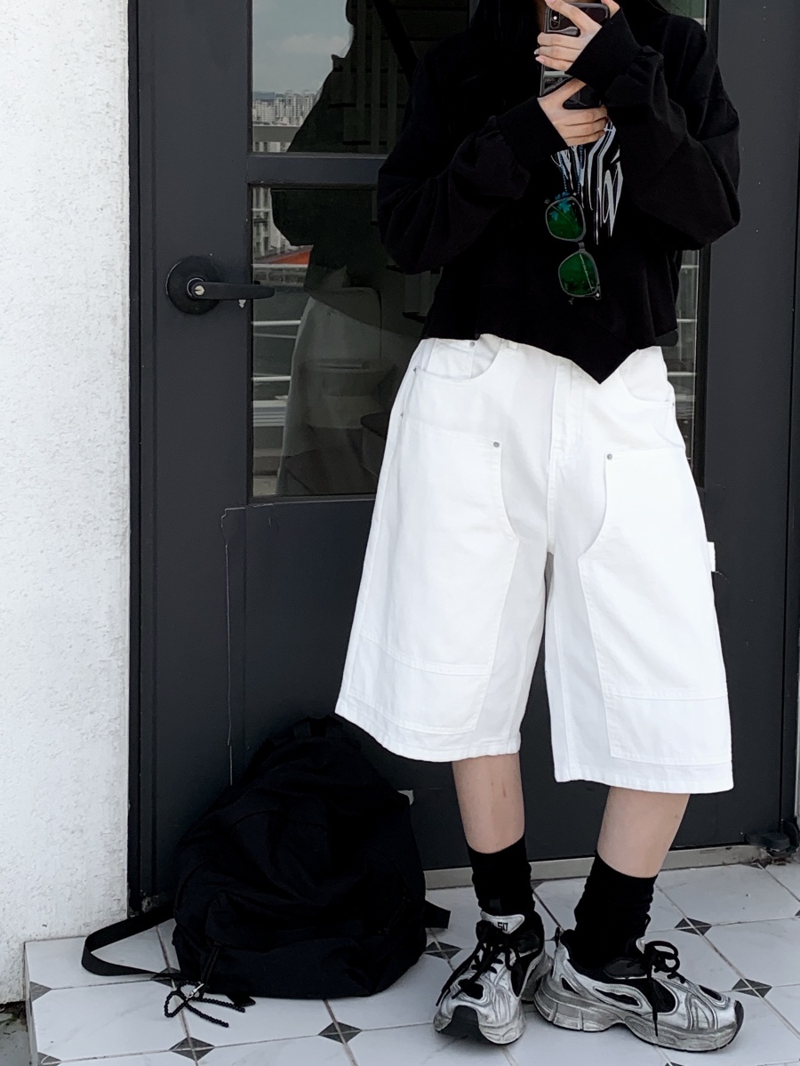 DAVICHI東大門㊣實拍女士新款休閑時尚職業熱賣短褲含隨機腰帶DAVICHI短褲