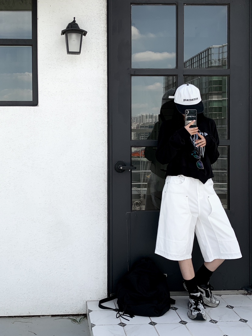 DAVICHI東大門㊣實拍女士新款休閑時尚職業熱賣短褲含隨機腰帶DAVICHI短褲