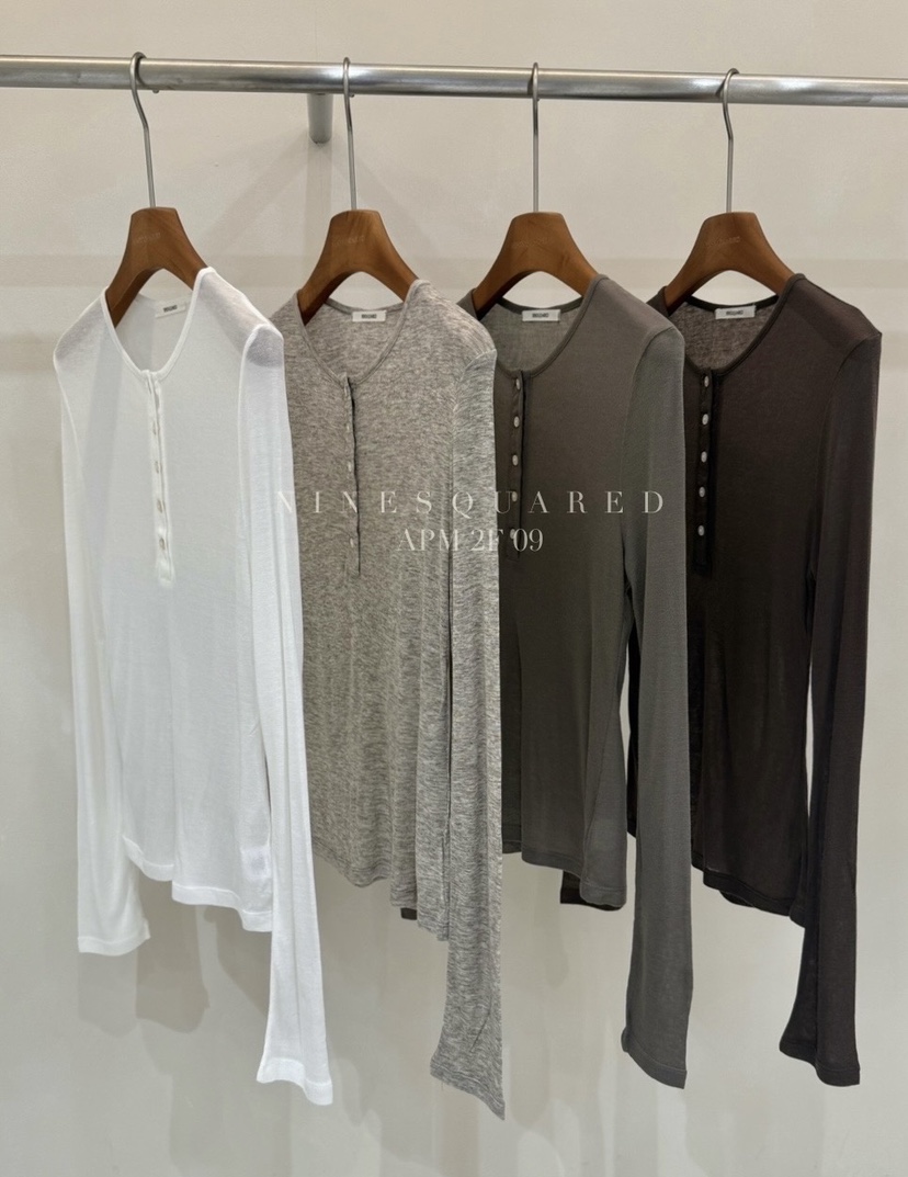 NINESQUARED東大門㊣實拍女裝新品休閑熱賣時尚推薦長袖T恤NINESQUARED長袖T恤