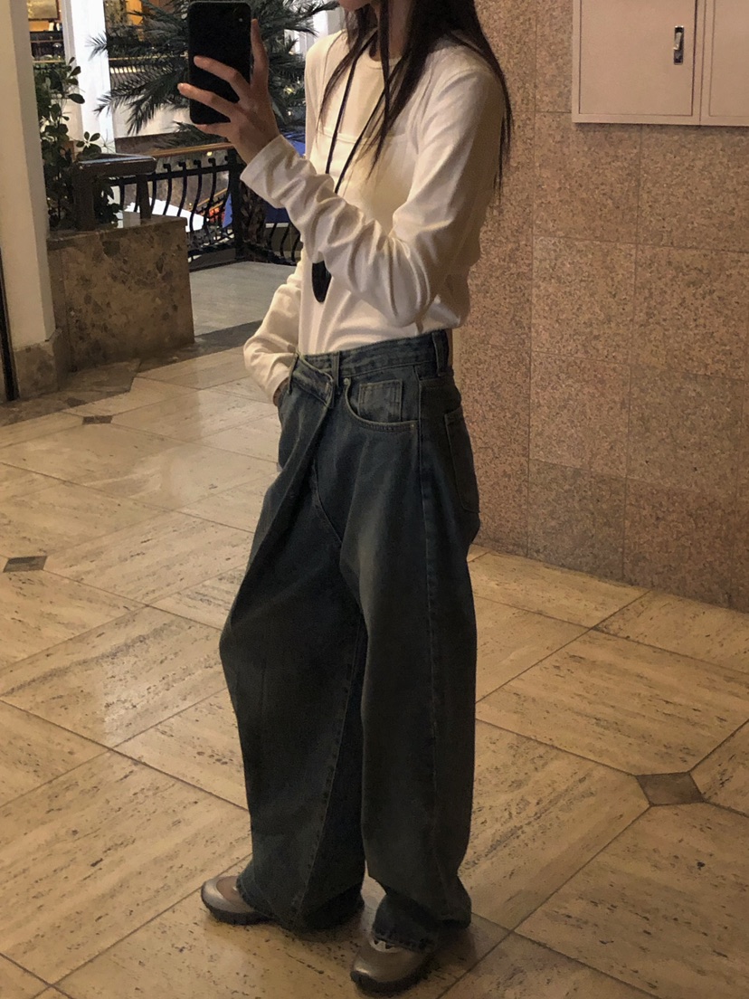 ONDO-P東大門㊣代購女裝新品人氣熱賣休閑推薦時尚真品牛仔褲ONDO-P牛仔褲