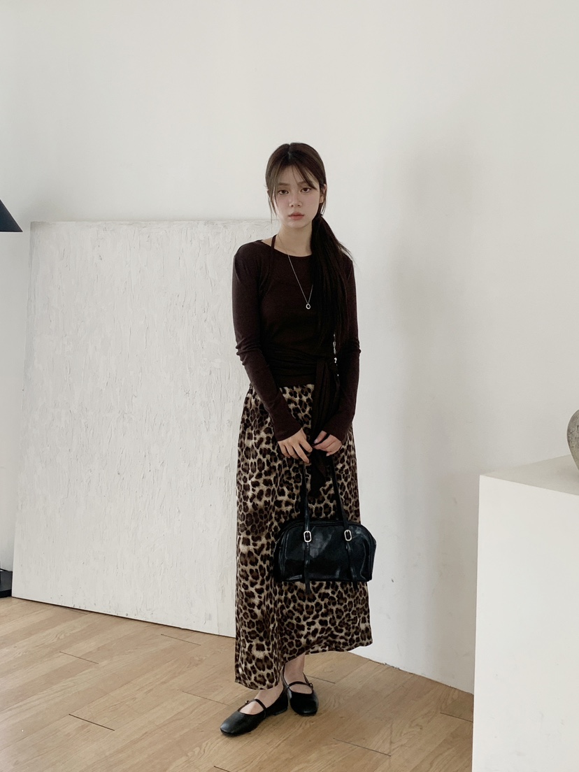 RE:OPENING韓國代購㊣女士新品推薦25秋夏休閑職業時尚長裙RE:OPENING長裙