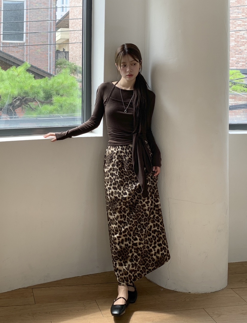 RE:OPENING韓國代購㊣女士新品推薦25秋夏休閑職業時尚長裙RE:OPENING長裙