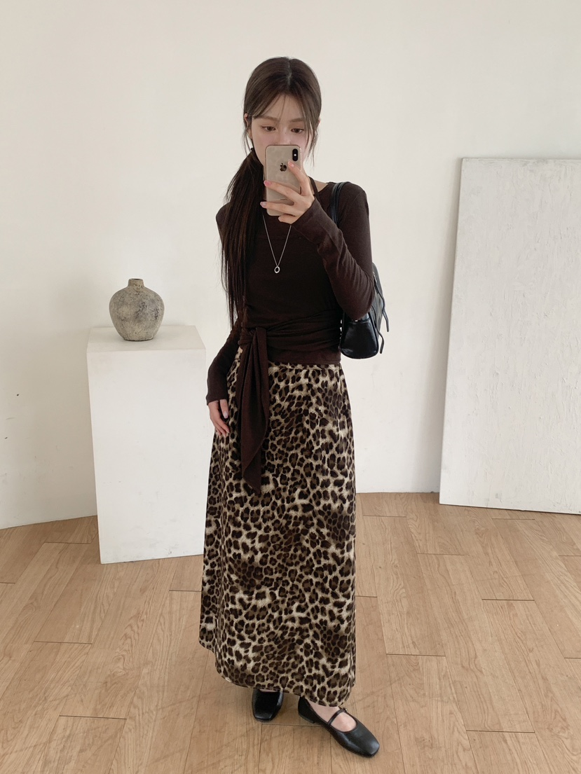 RE:OPENING韓國代購㊣女士新品推薦25秋夏休閑職業時尚長裙RE:OPENING長裙