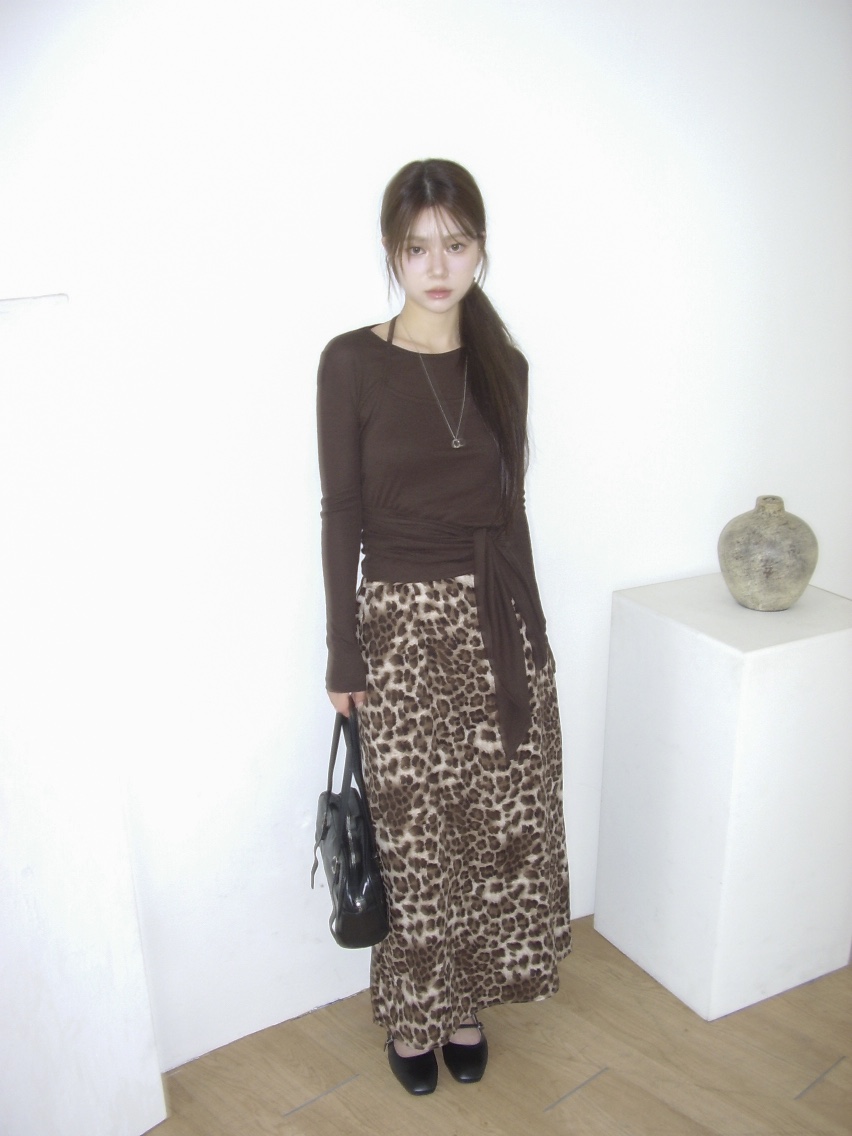RE:OPENING韓國代購㊣女士新品推薦25秋夏休閑職業時尚長裙RE:OPENING長裙