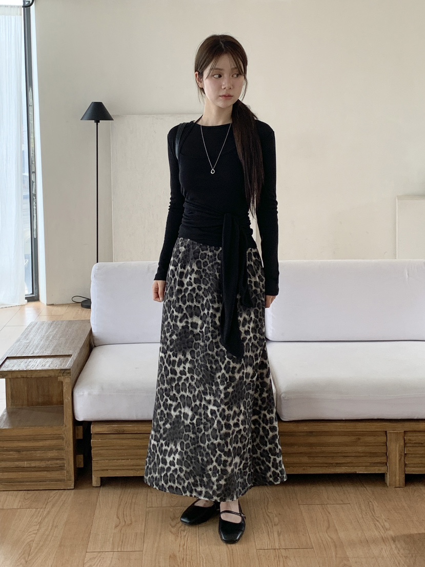 RE:OPENING韓國代購㊣女士新品推薦25秋夏休閑職業時尚長裙RE:OPENING長裙
