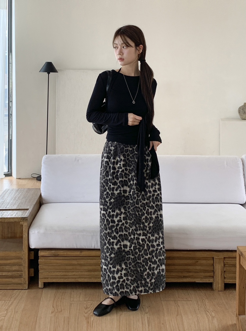 RE:OPENING韓國代購㊣女士新品推薦25秋夏休閑職業時尚長裙RE:OPENING長裙