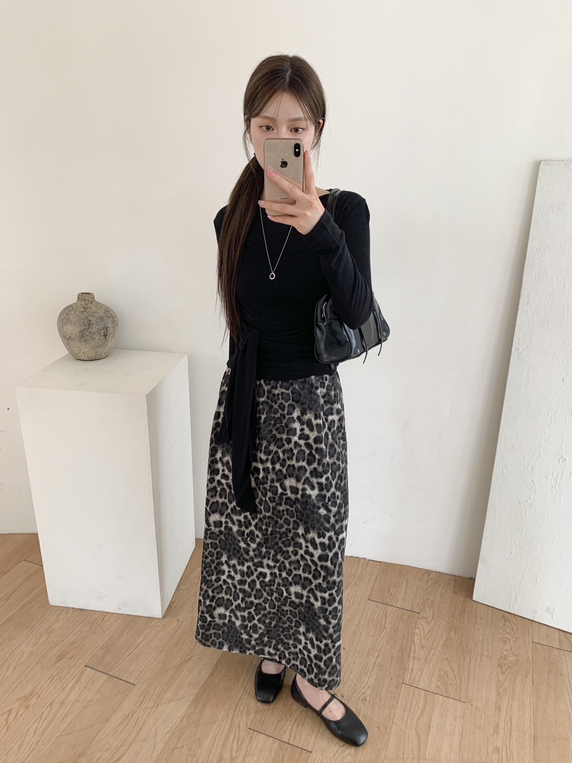 RE:OPENING韓國代購㊣女士新品推薦25秋夏休閑職業時尚長裙RE:OPENING長裙